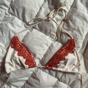 Blue life bikini top